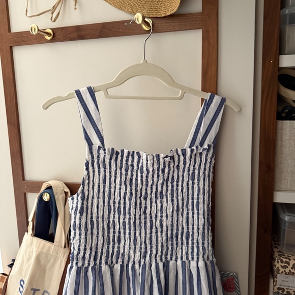 Everlane The Gauze Smock Dress, Striped, BASICALLY NEW! - Picture 2 of 5